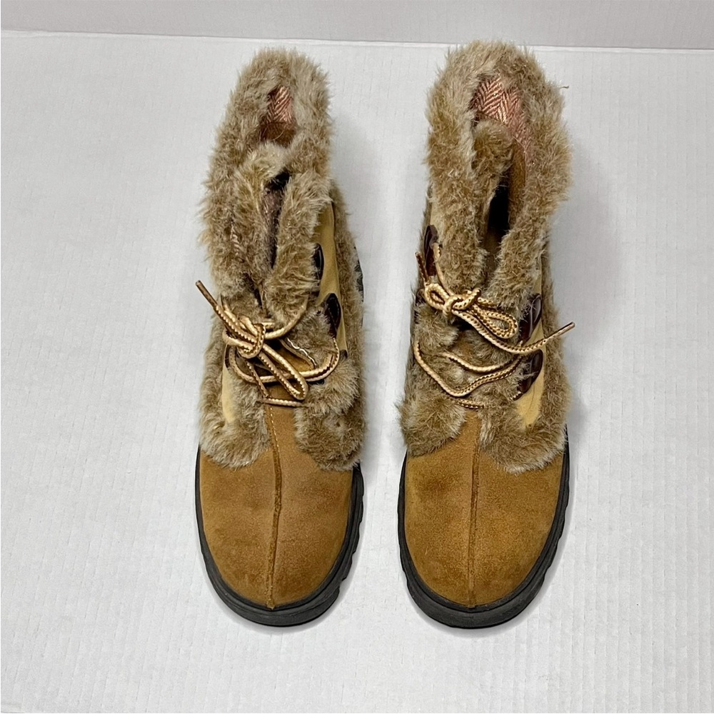 Sketchers Y2K Chunky Lace-Up Leather Boots - Picture 10 of 15